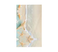 Drapeau de plage en forme d'étoile de mer. Drapeau décoratif d'extérieur 0,9 x 1,5 m, bannière verticale en polyester