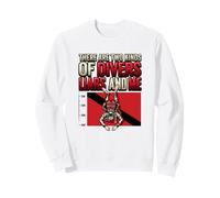 Drapeau de plongée avec Inscription « There are Two Kinds of Divers » Sweatshirt