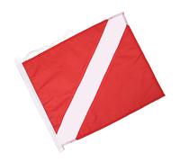 Drapeau de plongée pour plongée internationale - Plongée sous-marine - Utilisation de bateaux en bas avec type de corde de fixation rouge et blanche