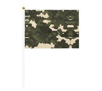 Drapeau de poche avec motif camouflage militaire - 14 x 20,8 cm - Convient pour les fêtes, les événements sportifs, les célébrations