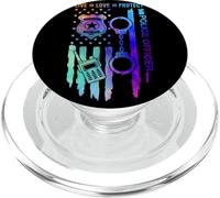 Drapeau de Police Patriotique USA Law Enforcement PopSockets PopGrip pour MagSafe