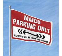 Drapeau de porche Maico Parking Only Flag Mancave Accessoires Hommes Drôles Dortoir Drapeaux (taille : 152 x 244 cm)
