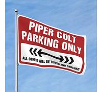 Drapeau de porche Piper Colt Parking Only Flag Mancave Accessoires Hommes Drôles Dortoir Drapeaux (taille : 60 x 90 cm)