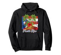 Drapeau de Porto Rico Floral Grenouille Boricua Femmes Patrimoine Hispanique Sweat à Capuche