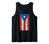 Drapeau de Porto Rico Floral Wildflower Puerto Rican Pride Débardeur