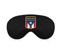 Drapeau de Porto Rico masque de sommeil couverture de nuit pour les yeux pour femmes hommes BlockLight pour avion voyage sieste sangle réglable