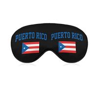 Drapeau de Porto Rico Masque pour les yeux pour dormir Blackout Night Bandeau avec sangle réglable pour hommes femmes Voyage Yoga Sieste