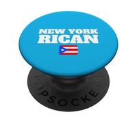 Drapeau de Porto Rico Patrimoine de New York PopSockets PopGrip Adhésif