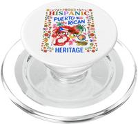 Drapeau de Porto Rico pour Femme Idée Herencia Hispana Puertorriqueña PopSockets PopGrip pour MagSafe