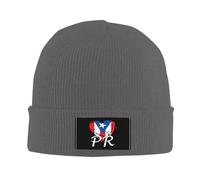 Drapeau De Porto Rico Pr Fierté Portoricaine De Boricua Homme Femme Bonnets Tricoté Mode Bonnets De Ski Doux Hiver Chapeaux pour Patinage Quotidien Cyclisme