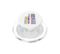 Drapeau de première Intervention pour infirmière, Police, Militaire PopSockets PopGrip pour MagSafe