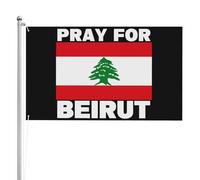 Drapeau de prière de Beyrouth, 4x6, pour les fêtes