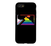 Drapeau de progrès pour Camping Montagne LGBT Rainbow Gay Pride randonnée Coque pour iPhone SE (2020) / 7/8