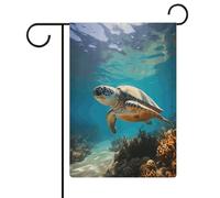Drapeau de protection de la vie marine, jardin, maison, pelouse, panneau de bienvenue, bannière double face, petits drapeaux personnalisés pour piscine, cour, décoration murale extérieure, maison