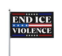 Drapeau de protestation contre la violence liée à la glace (IceOf Minneapolis) 90 x 150 cm - Décoration pour m