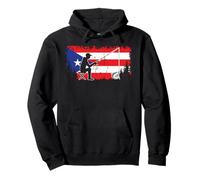 Drapeau de Puerto Rico Cool Dad Pêche Design pêcheur père Sweat à Capuche