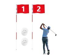 Drapeau de Putting Green - 5 sections résistant aux intempéries,Drapeaux pour practice de putting green,pour les practice de golf, les country clubs, débutants, experts, passionnés