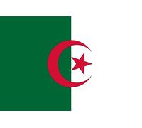 Drapeau de qualité supérieure - 90 x 150 cm / 150 cm - 90 cm - En polyester avec œillets dorés - Durable et résistant aux intempéries (Algérie)
