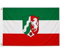 Drapeau de qualité supérieure avec 3 œillets métalliques - Résistant aux intempéries, aux UV et à double couture - 100 % polyester - Pour mât de drapeau, jardin et événements - 250 x 150 cm