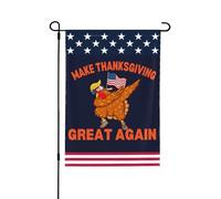 Drapeau de remerciement pour rendre Thanksgiving encore meilleur Drapeau de jardin de la maison de papa 12 * 18 po Bannière Panneau de jardin