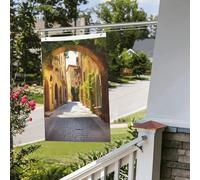 Drapeau de rue italien 61 x 91 cm pour extérieur et intérieur, printemps, été, automne, hiver, drapeaux de jardin avec œillets verticaux, double face, drapeaux de vacances pour décorations de cour