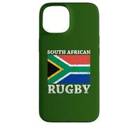 Drapeau de Rugby sud-Africain Vieilli Coque pour iPhone 15