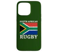 Drapeau de Rugby sud-Africain Vieilli Coque pour iPhone 15 Pro Max