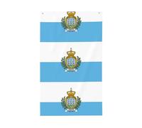 Drapeau de Saint-Marin imprimé pour décoration extérieure de jardin, terrasse, boîte aux lettres, porche, véranda