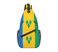 Drapeau De Saint-Vincent-Et-Les-Grenadines Sac À Bandoulière Multifonctionnel Sacs À Dos Antivol Sacoche Bandouliere Pour Excursion Sport Femme