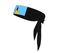 Drapeau de Sainte-Lucie 7 Drapeau du Mexique Bandeau à nouer unisexe pour adulte, évacuant l'humidité, pour la course à pied, le yoga et le vélo