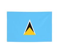 Drapeau de Sainte-Lucie à suspendre au mur, adapté pour diverses scènes, fêtes, rassemblements (119,4 x 180,3 cm) bannière festive