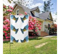Drapeau de Sainte-Lucie double face 28 x 40 pouces, décoration extérieure pour jardin