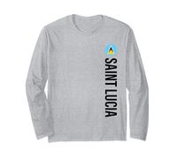 Drapeau de Sainte Lucie Vertical Manche Longue