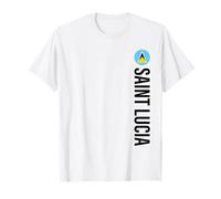 Drapeau de Sainte Lucie Vertical T-Shirt