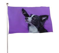 Drapeau de salut de chien de 0,9 x 1,5 m - Bannière décorative pour cour, porche, pelouse, ferme