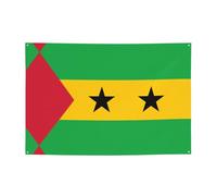 Drapeau de Sao Tomé et Principe - Décoration murale - Convient pour diverses scènes, fêtes, rassemblements (119,4 x 180,3 cm)