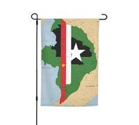 Drapeau de Sao Tomé et Principe Map03 Imprimer toutes les occasions Jardin Toutes saisons Drapeau Extérieur Décor Pour Patios Drapeaux