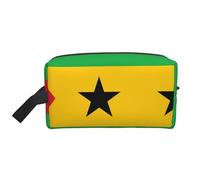 Drapeau de Sao Tomé-et-Principe Multifonctionnel Voyage Trousse de Toilette Sac de Rangement Quotidien et Fitness pour Cosmétique Papeterie et Plus
