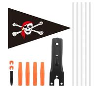 Drapeau De Sécurité À Vélo | Dravages De Remorques À Vélo À Double Face | Drapeau Des Remorques À Vélo À Hauteur Réglable Pour Une Visibilité Améliorée | FLA-GS OUTDOOOR POUR SAFETYS AVEC BICTERNE