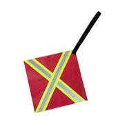 Drapeau De Sécurité - Composite Polyester 30x30cm | Fanion De Vélo/Bateau Remorqué | Drapeaux De Remorque De Bicyclette | Bannière D'Avertissement Haute Visibilité Pour Cyclisme Et Sécurité Routière