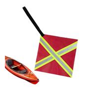Drapeau de sécurité de bateau | Panneau d'avertissement rétroéclairant avec support de sécurité | Drapeaux d'avertissement pour remorques de camion | Convient pour une utilisation lors de la traction