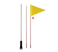 Drapeau De Sécurité - Drapeau De Sécurité Pour Vélo | Drapeaux De Sécurités Pour Poteaux De Vélos 3 Sections, 1,8 Mètres, Mât De Vélo De Montagne, Drapeaux De Sécurit Pour Remorque De Vélos Réglables