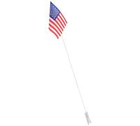 Drapeau de Sécurité pour Vélo Garçon et Filles, Mât Fibre de Verre | Polyester Lavable, Fixation Support, pour Porte-bagages Arrière et Karts, Drapeau Américain