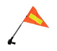 Drapeau de sécurité pour vélo - Haute visibilité - Réfléchissant - Étanche - Extensible - Drapeau rétractable indéchirable avec réflecteurs rétro pour chariots de golf, accessoires pour fauteuil
