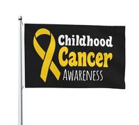 Drapeau de sensibilisation au Cancer chez les enfants, 4x6 pieds, bannière de décoration extérieure, drapeau de cour avec œillets