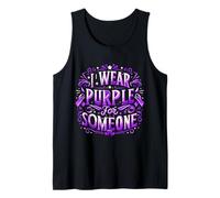 Drapeau de sensibilisation au suicide « I Wear Teal Purple For Someone I Miss Suicide » Débardeur
