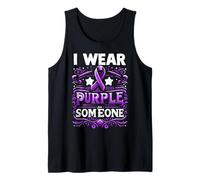Drapeau de sensibilisation au suicide « I Wear Teal Purple For Someone I Miss Suicide » Débardeur
