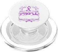 Drapeau de sensibilisation au suicide « I Wear Teal Purple For Someone I Miss Suicide » PopSockets PopGrip pour MagSafe