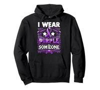 Drapeau de sensibilisation au suicide « I Wear Teal Purple For Someone I Miss Suicide » Sweat à Capuche