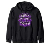 Drapeau de Sensibilisation au Suicide « I Wear Teal Purple for Someone I Miss Suicide » Sweat à Capuche